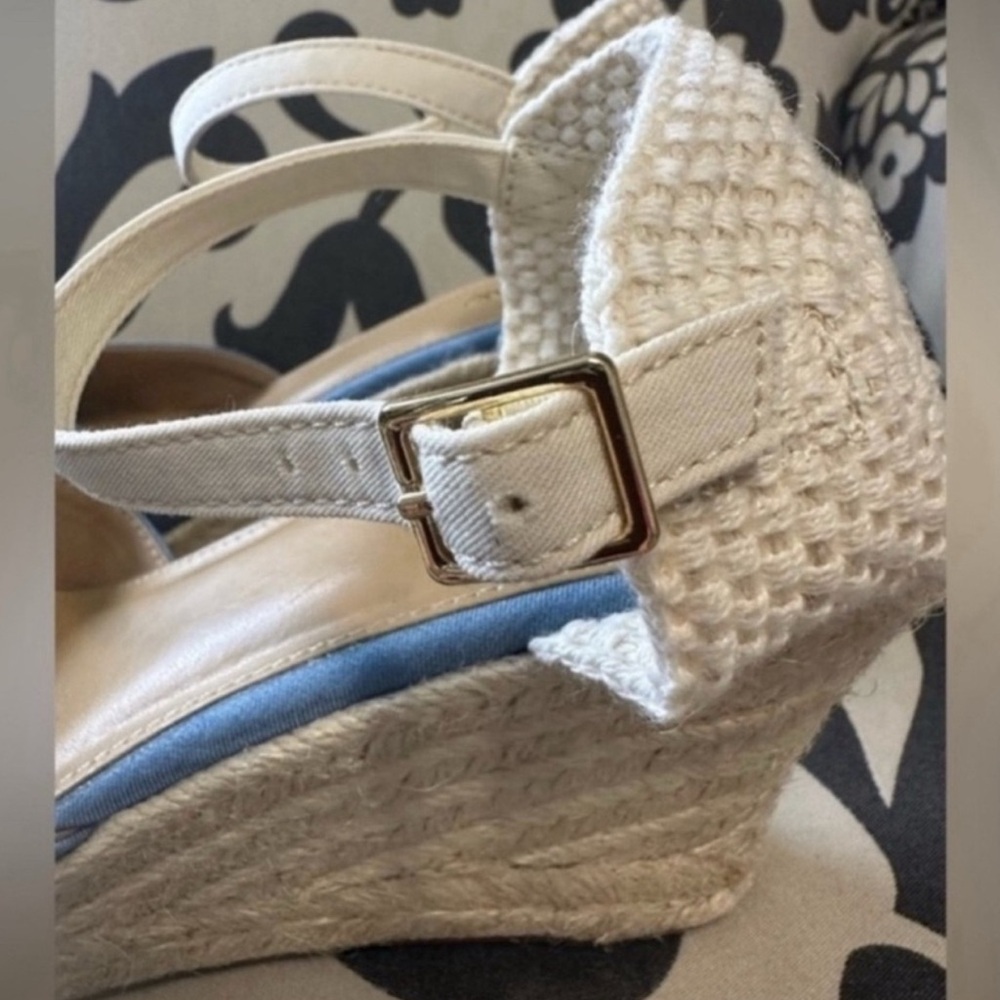 J. Crew Chambray Ankle Strap
Espadrille Wedges - Picture 7 of 11